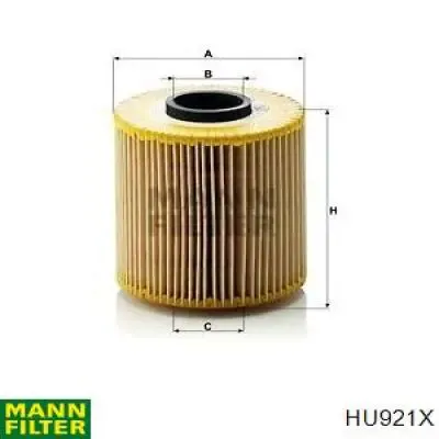 Масляний фільтр HU921X Mann-Filter