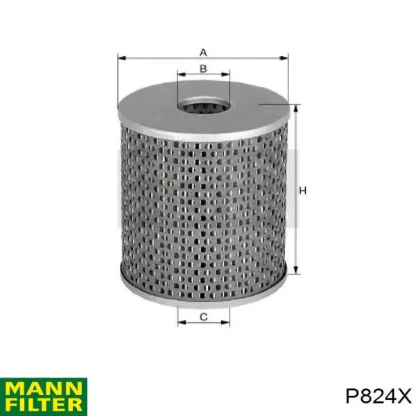Паливний фільтр P824X Mann-Filter