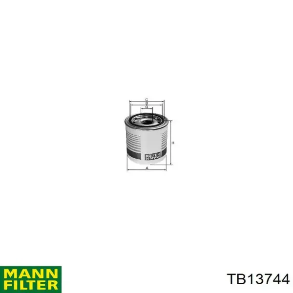 Фільтр осушувача повітря (вологомастиловідділювача) (TRUCK) TB13744 Mann-Filter