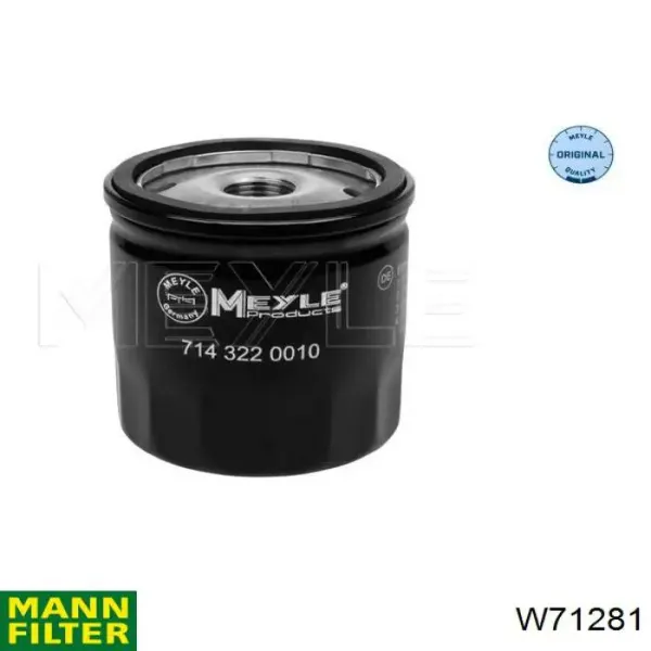Масляний фільтр W71281 Mann-Filter