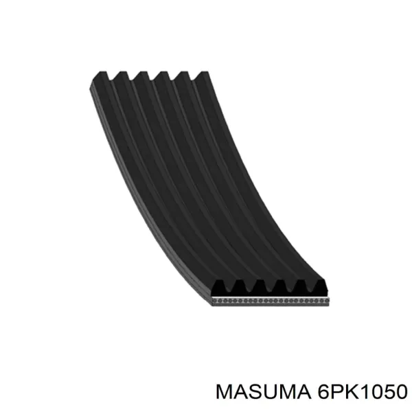 Ремінь генератора 6PK1050 Masuma