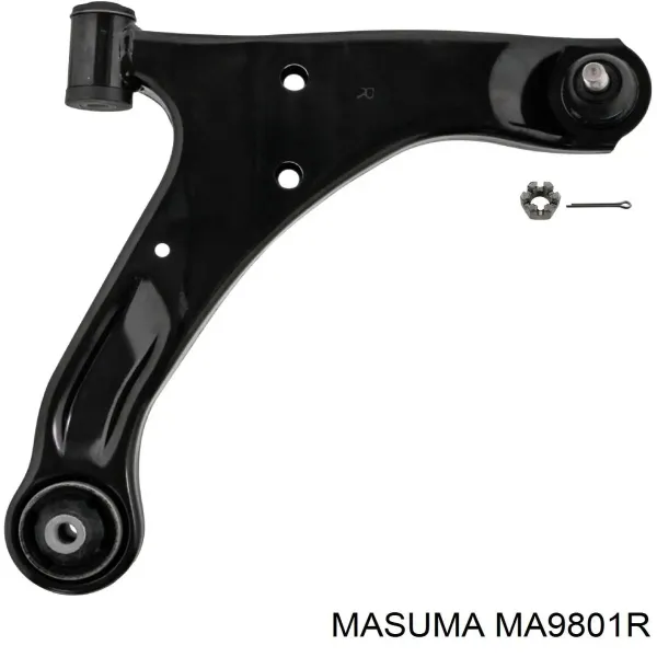 Важіль передньої підвіски нижній, правий MA9801R Masuma