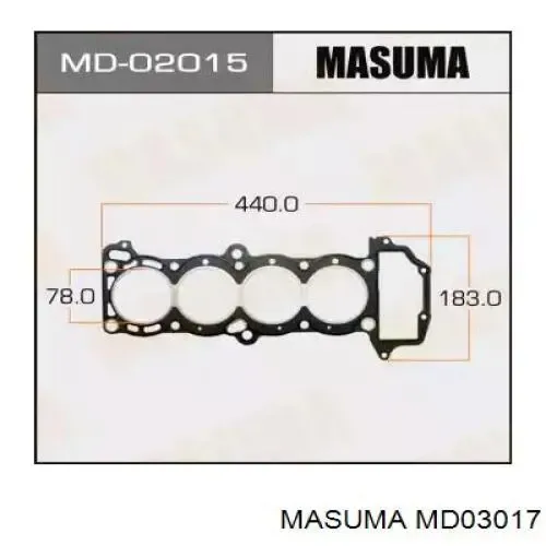 Прокладка ГБЦ MD03017 Masuma