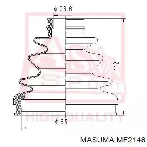 Пильник ШРУСа зовнішній MF2148 Masuma