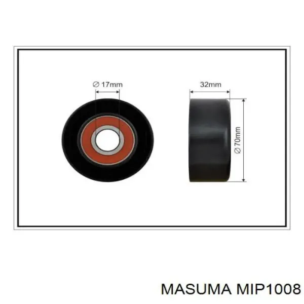 Натягувач приводного ременя MIP1008 Masuma