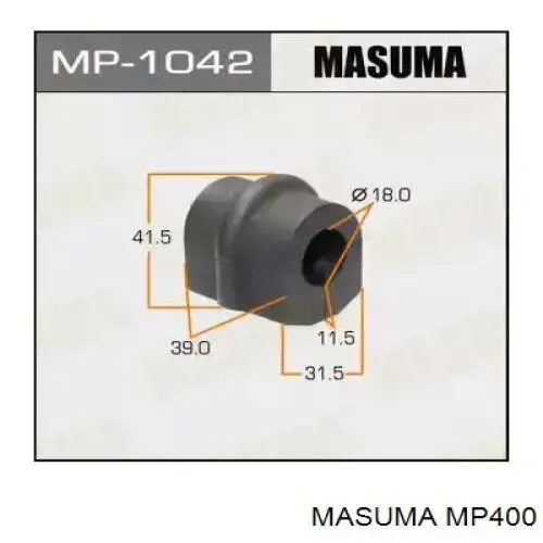 Втулка переднього стабілізатора MP400 Masuma