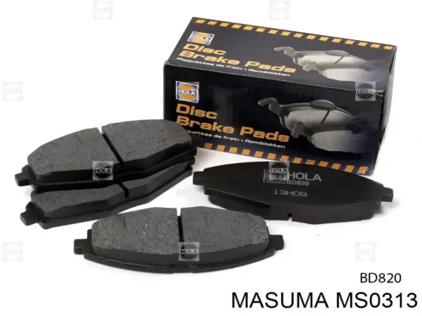Передні тормозні колодки MS0313 Masuma