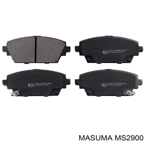 Передні тормозні колодки MS2900 Masuma