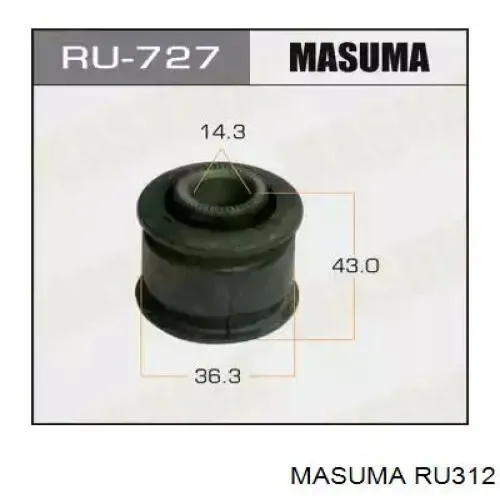 Сайлентблок заднього нижнього важеля RU312 Masuma