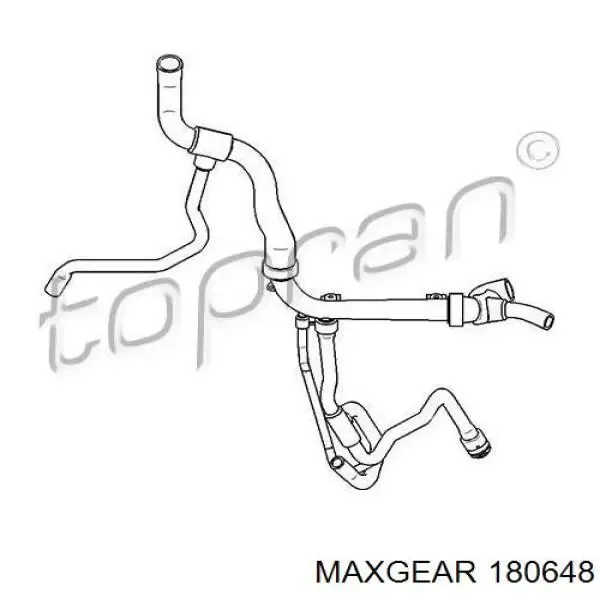 Патрубок термостата 1336054 Opel