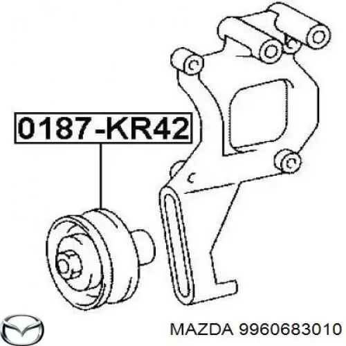 Підшипник генератора 9960683010 Mazda