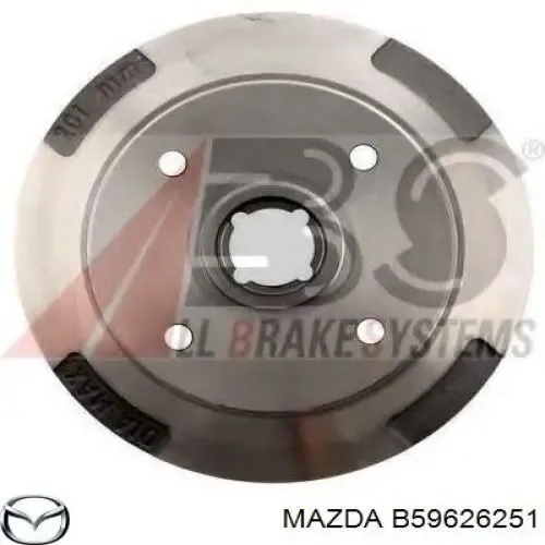 Барабан гальмівний задній B59626251 Mazda
