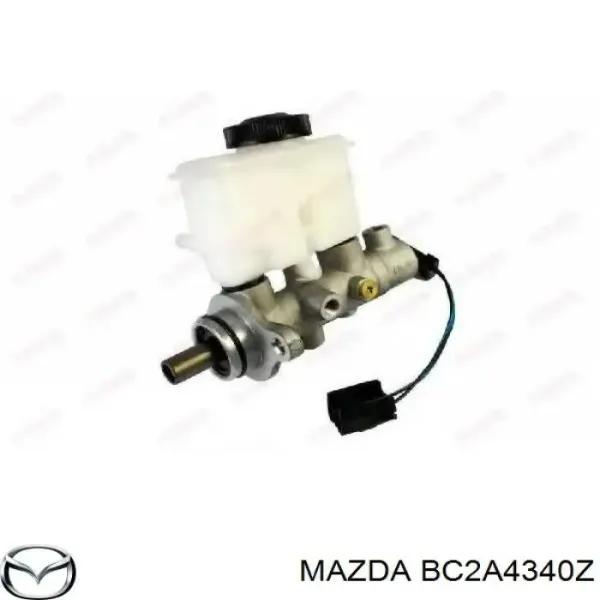 Головний гальмівний циліндр BC2A4340Z Mazda