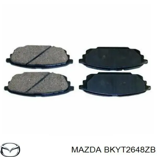 Задні гальмівні колодки BKYT2648ZB Mazda