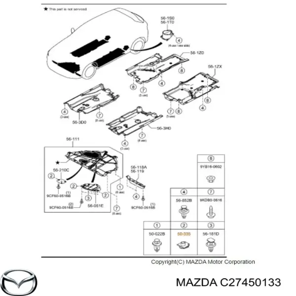Заставна гайка під саморіз KJ2513 Masuma