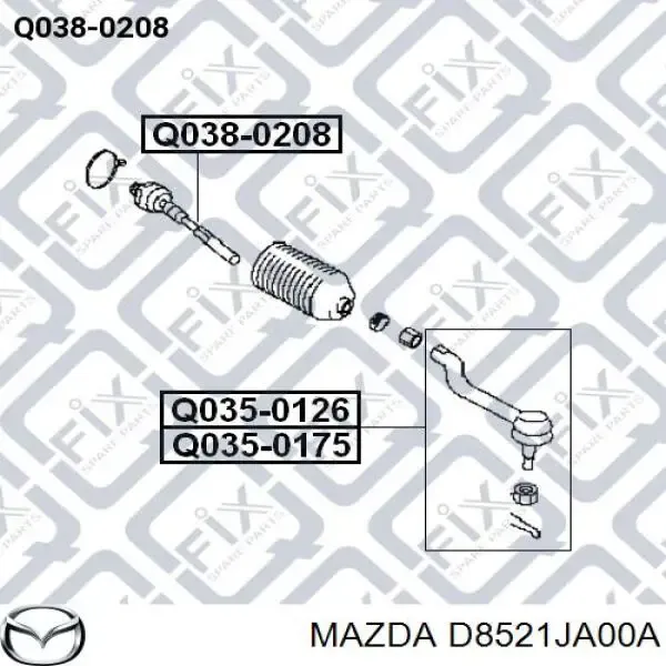 Рульова тяга D8521JA00A Mazda