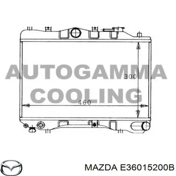 Радіатор E36015200B Mazda