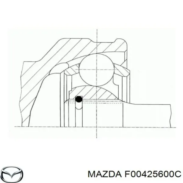 Ліва піввісь Mazda 323 III