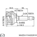 Ліва піввісь Mazda Demio DW