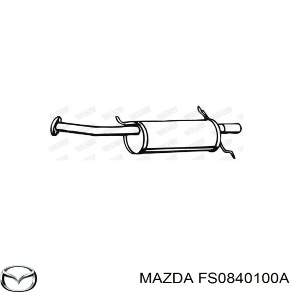 Глушник, задня частина FS0840100A Mazda