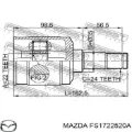 ШРУС внутрішній правий Mazda 323 BG