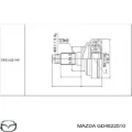 Піввісь (привід) передня Mazda MPV LW