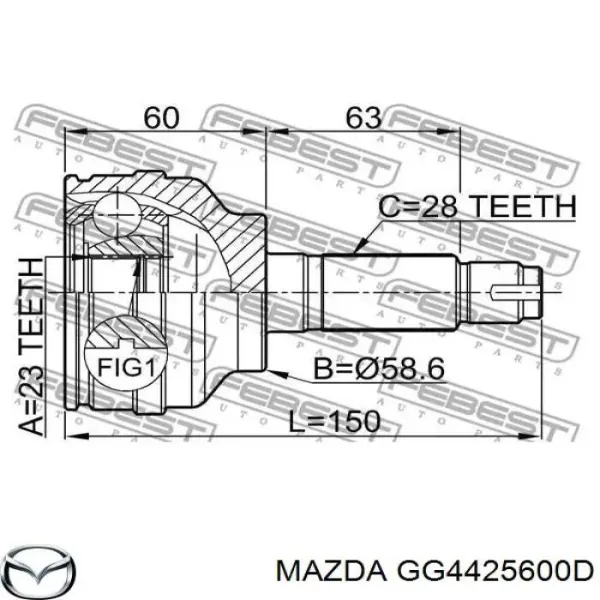  GG4425600D Mazda