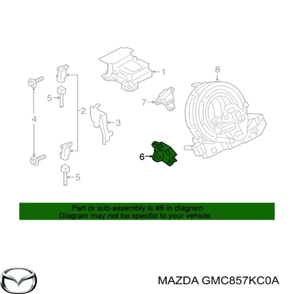 Датчик удару GMC857KC0A Mazda