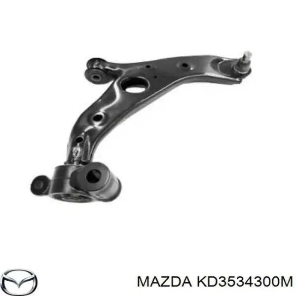 Важіль передньої підвіски нижній, правий KD3534300M Mazda
