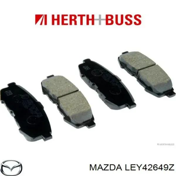 Задні гальмівні колодки LEY42649Z Mazda