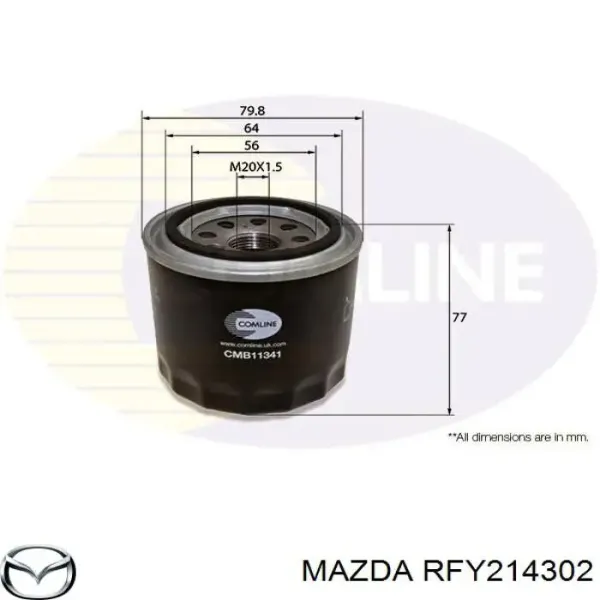 Масляний фільтр RFY214302 Mazda