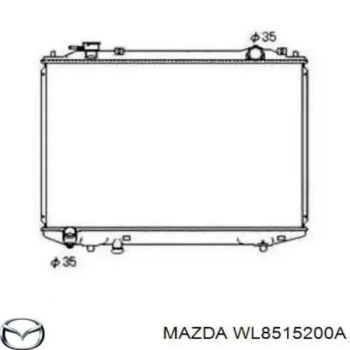 Радіатор WL8515200A Mazda