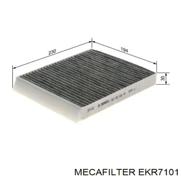 Фільтр салону EKR7101 Mecafilter