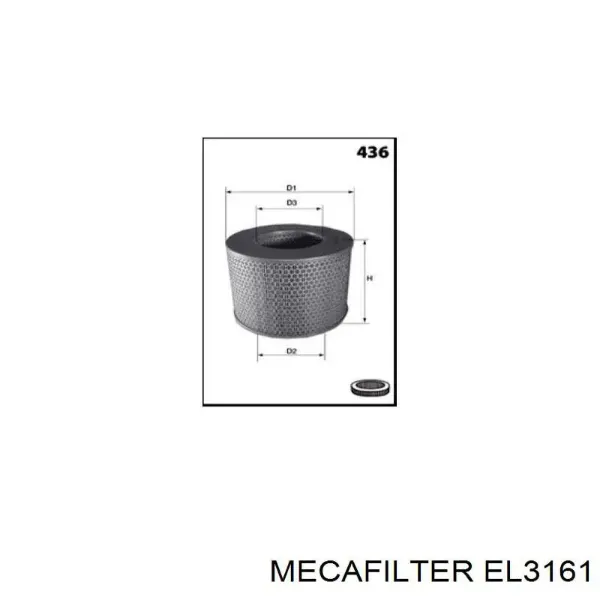 Повітряний фільтр EL3161 Mecafilter