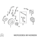 Супорт гальмівний передній лівий Mercedes CLK C208