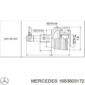 Ліва піввісь Mercedes Vaneo 414