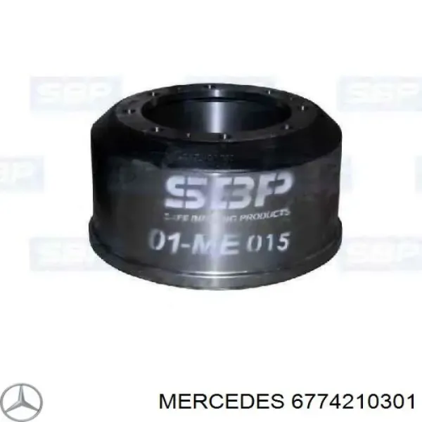 Барабан гальмівний передній A6774210301 Mercedes