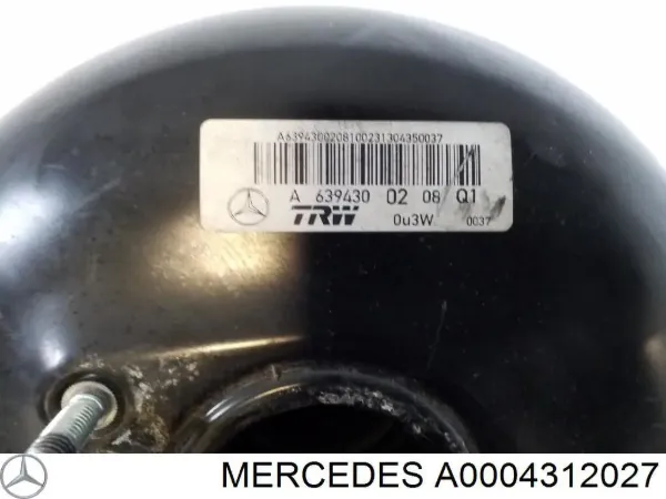 Підсилювач гальм A0004312027 Mercedes