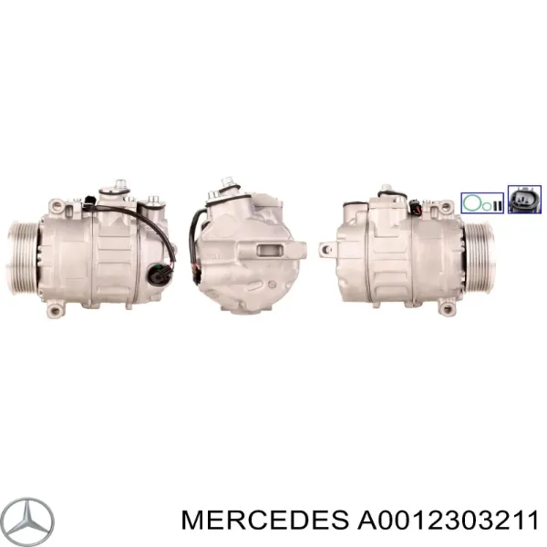 A0012303211 Mercedes Компресор холодоагенту