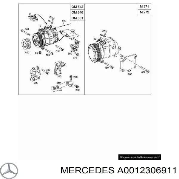Насос кондиціонера Mercedes A0012306911