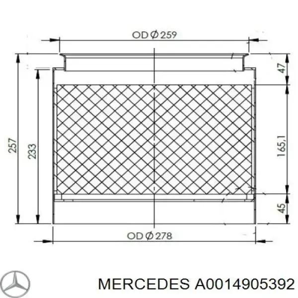  A0014905392 Mercedes