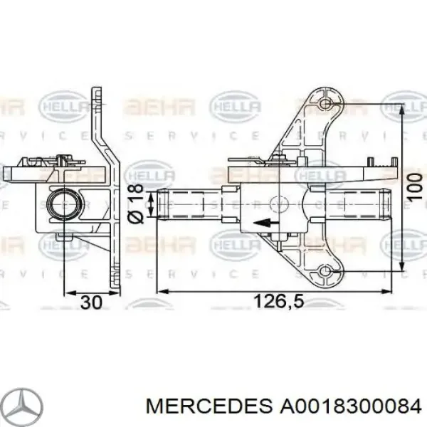 Регулюючий клапан охолоджувальної рідини A0018300084 Mercedes