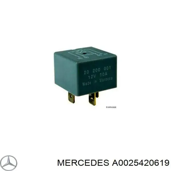 Реле вентилятора A0025420619 Mercedes