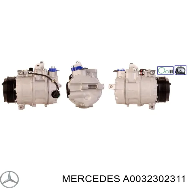 Компресор кондиціонера A0032302311 Mercedes