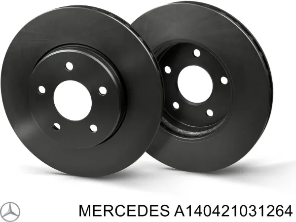 Гальмівні диски передні A140421031264 Mercedes