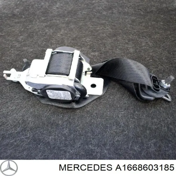 Пасок безпеки задній лівий A1668603185 Mercedes