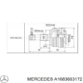 Ліва піввісь Mercedes Vaneo 414