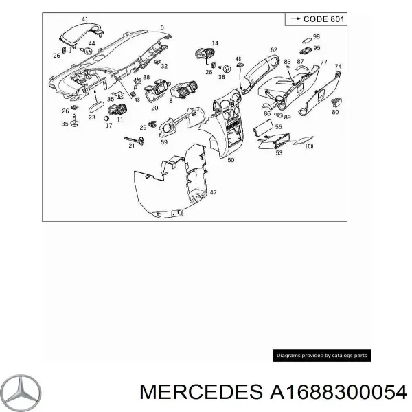  A1688300054 Mercedes