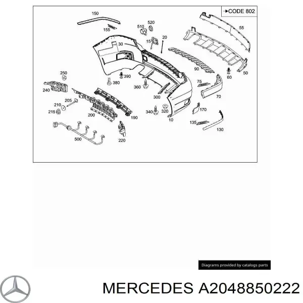  A2048850222 Mercedes