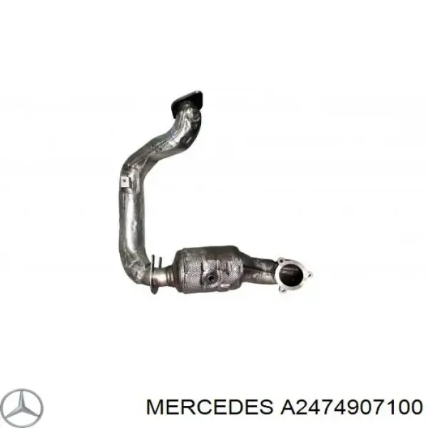 Глушник, передня частина A2474907100 Mercedes